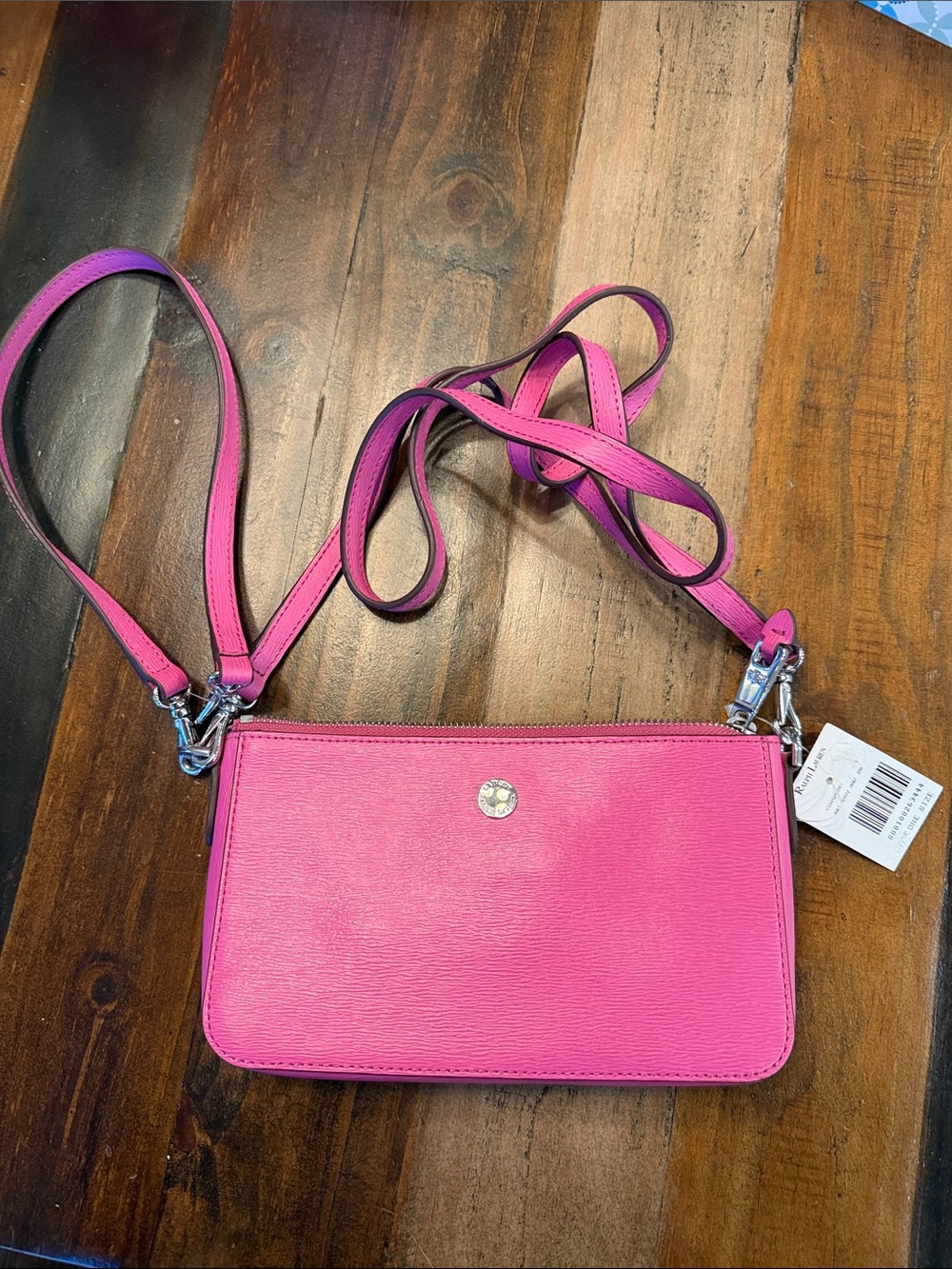 Ralph Lauren Raspberry purse or clutch. NWT